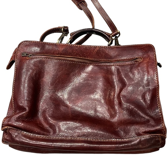 Tuscany Leather Brown Venezia Briefcase Bag - Picture 6 of 16